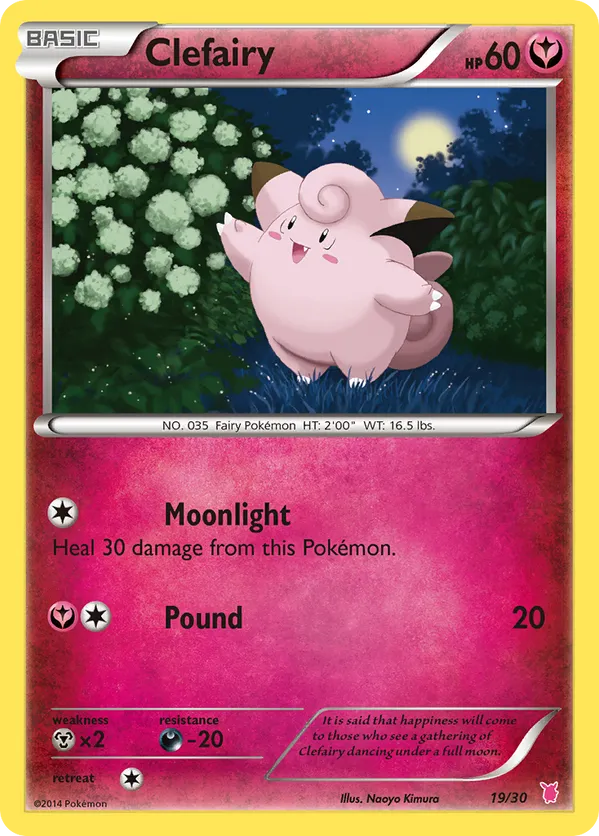 Clefairy - XY Trainer Kit Wigglytuff - #19 - Pokemon TCG card