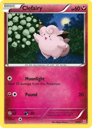 Clefairy - XY Trainer Kit Wigglytuff - #19 - Pokemon TCG card