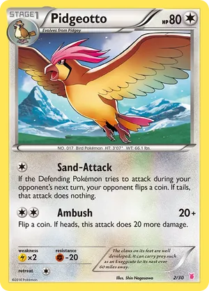 Pidgeotto - XY Trainer Kit Wigglytuff - #2 - Pokemon TCG card