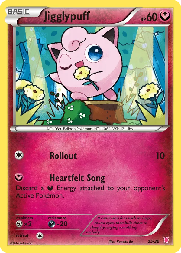 Jigglypuff - XY Trainer Kit Wigglytuff - #25 - Pokemon TCG card