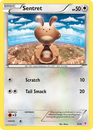 Sentret - XY Trainer Kit Wigglytuff - #4 - Pokemon TCG card