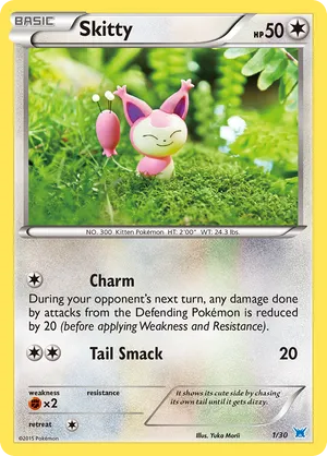 Skitty #1 Skitty - XY Trainer Kit Latios - #1 - Pokemon TCG card