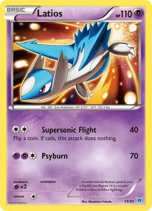 Latios #13 Latios - XY Trainer Kit Latios - #13 - Pokemon TCG card