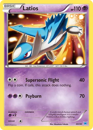 Latios #30 Latios - XY Trainer Kit Latios - #30 - Pokemon TCG card