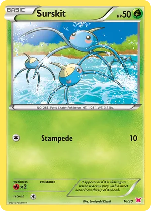 Surskit - XY Trainer Kit Latias - #16 - Pokemon TCG card