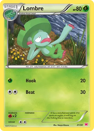 Lombre - XY Trainer Kit Latias - #21 - Pokemon TCG card