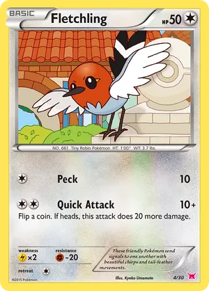 Fletchling - XY Trainer Kit Latias - #4 - Pokemon TCG card