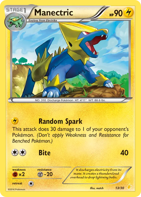 Manectric - XY Trainer Kit Pikachu Libre - #13 - Pokemon TCG card