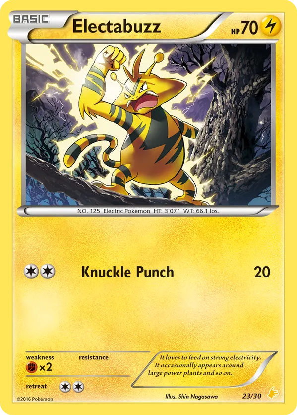 Electabuzz - XY Trainer Kit Pikachu Libre - #23 - Pokemon TCG card