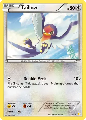 Taillow - XY Trainer Kit Pikachu Libre - #7 - Pokemon TCG card