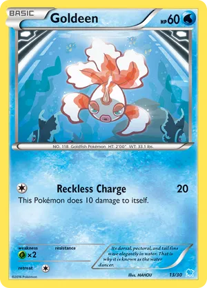 Goldeen #13 Goldeen - XY Trainer Kit Suicune - #13 - Pokemon TCG card