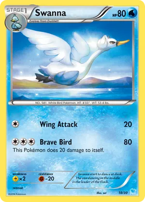 Swanna - XY Trainer Kit Suicune - #18 - Pokemon TCG card