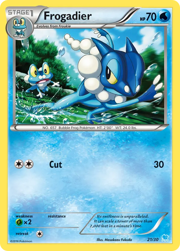 Frogadier - XY Trainer Kit Suicune - #21 - Pokemon TCG card