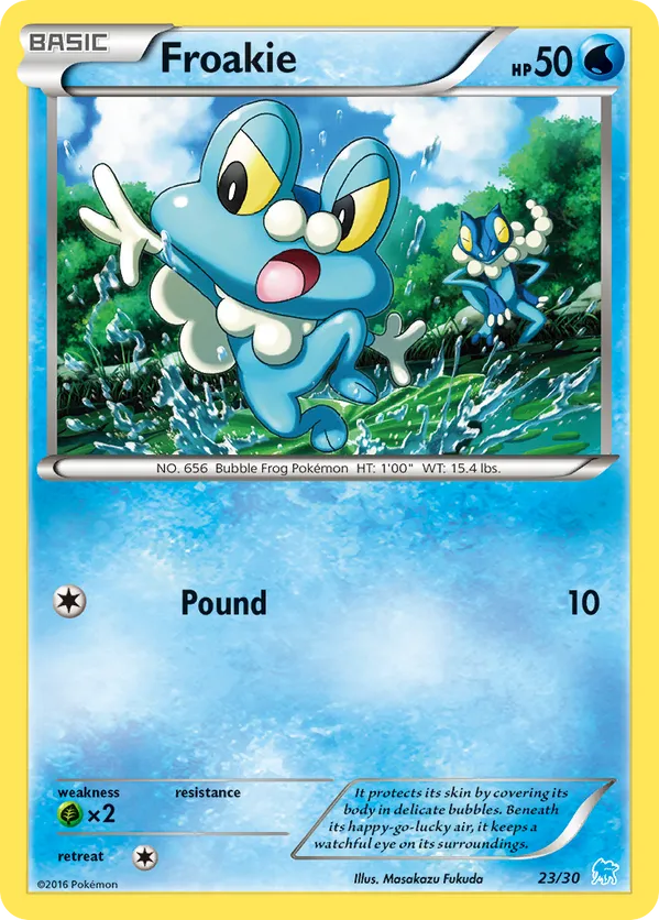 Froakie - XY Trainer Kit Suicune - #23 - Pokemon TCG card