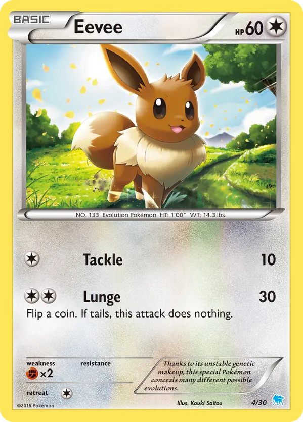 Eevee - XY Trainer Kit Suicune - #4 - Pokemon TCG card