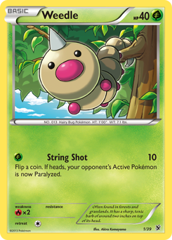 Weedle - Kalos Starter Set - #1 - Pokemon TCG card