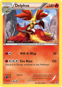 Delphox - Kalos Starter Set - #10 - Pokemon TCG card