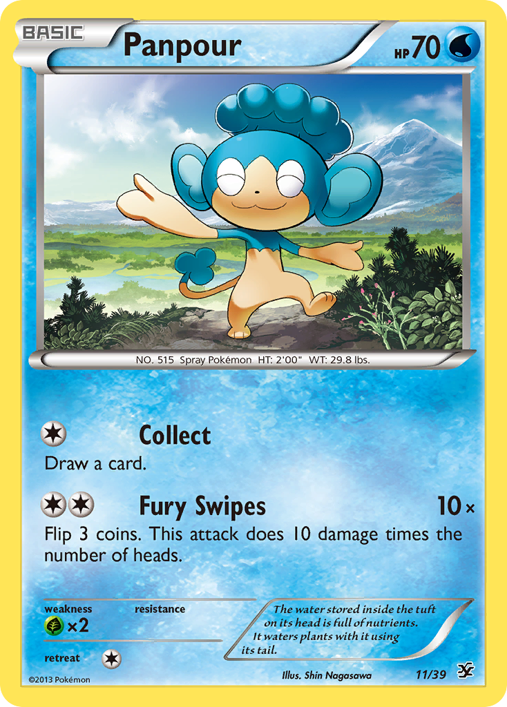 Panpour - Kalos Starter Set - #11 - Pokemon TCG card