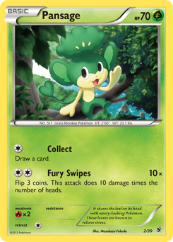 Pansage - Kalos Starter Set - #2 - Pokemon TCG card