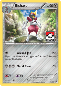 Bisharp #20 Bisharp - Kalos Starter Set - #20 - Pokemon TCG card