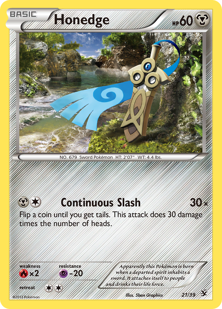 Honedge - Kalos Starter Set - #21 - Pokemon TCG card