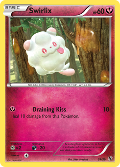 Swirlix #24 Swirlix - Kalos Starter Set - #24 - Pokemon TCG card