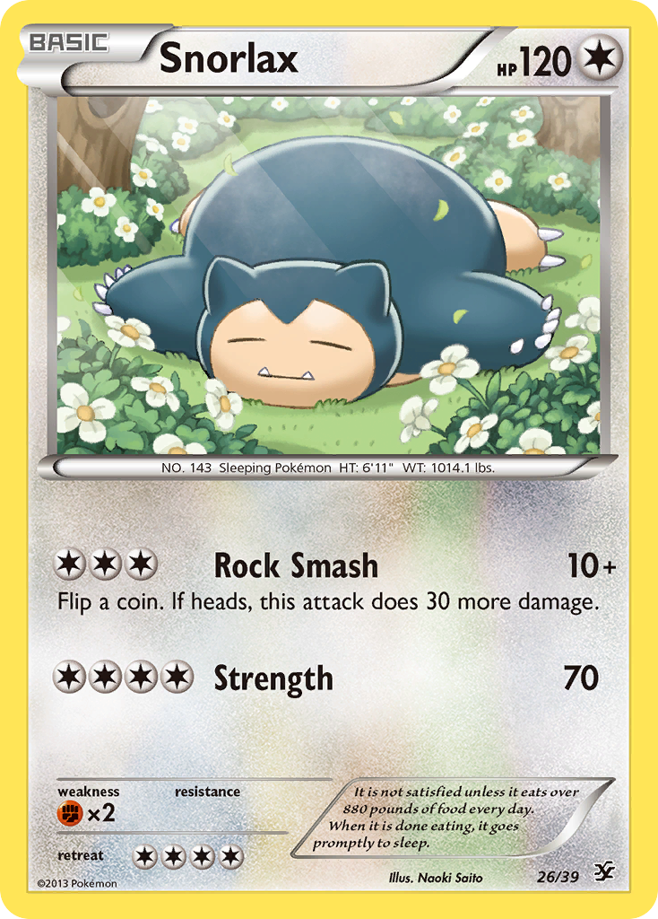 Snorlax - Kalos Starter Set - #26 - Pokemon TCG card