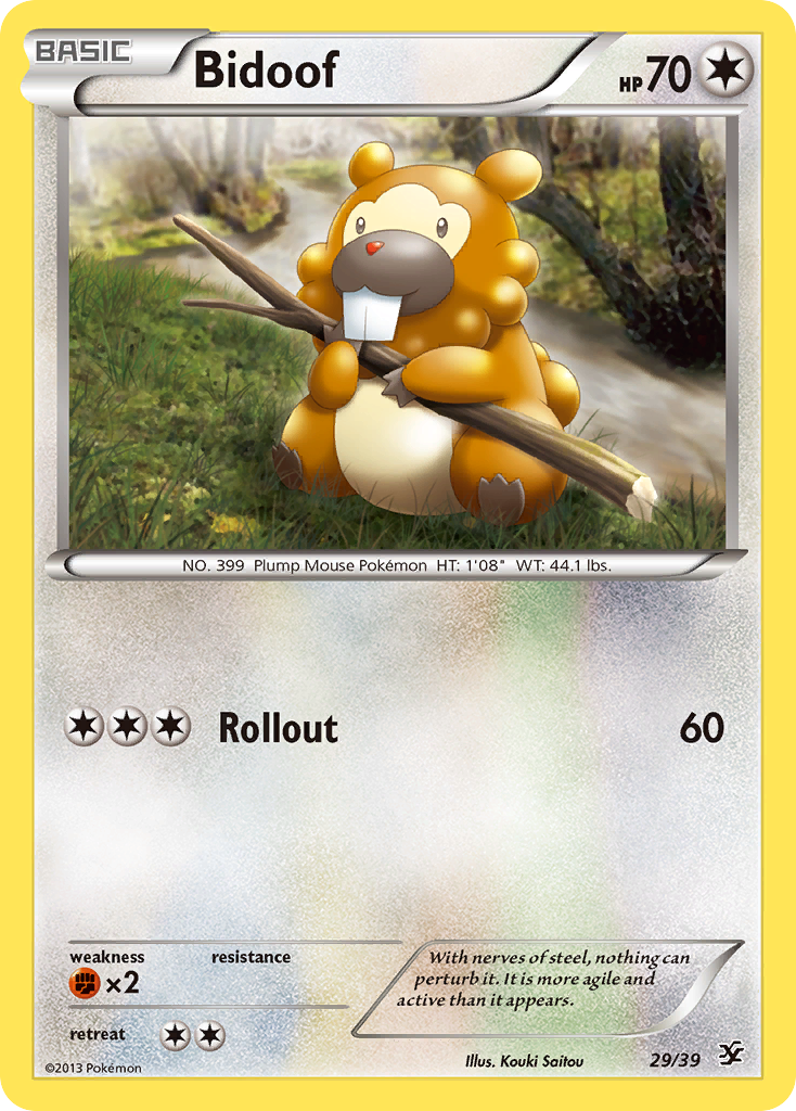 Bidoof - Kalos Starter Set - #29 - Pokemon TCG card