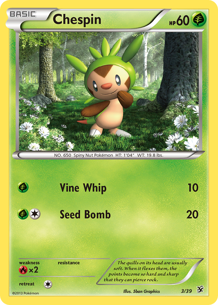 Chespin - Kalos Starter Set - #3 - Pokemon TCG card