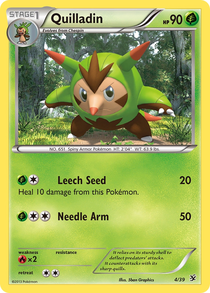 Quilladin - Kalos Starter Set - #4 - Pokemon TCG card