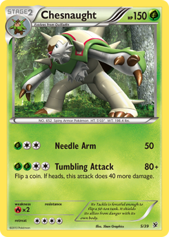 Chesnaught #5 Chesnaught - Kalos Starter Set - #5 - Pokemon TCG card