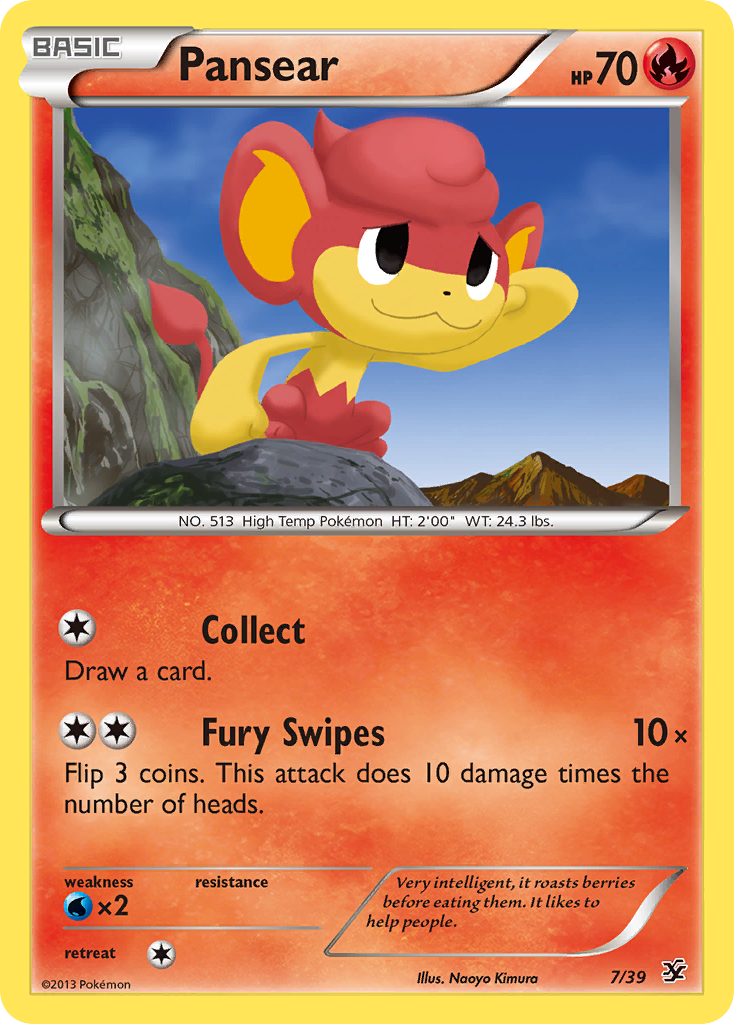 Pansear - Kalos Starter Set - #7 - Pokemon TCG card