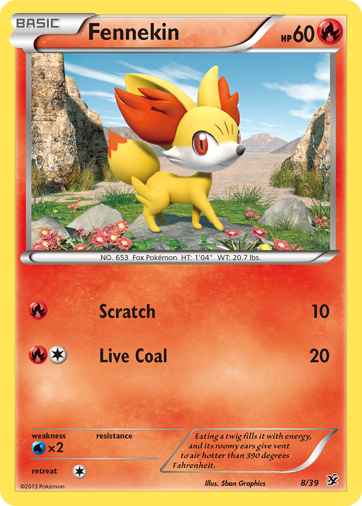 Fennekin - Kalos Starter Set - #8 - Pokemon TCG card