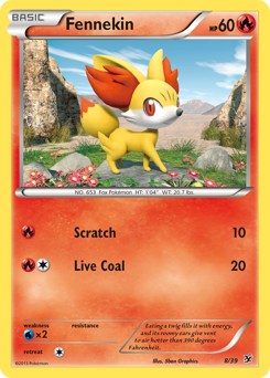 Fennekin - Kalos Starter Set - #8 - Pokemon TCG card