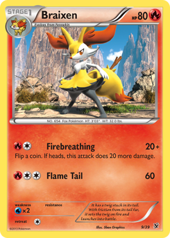 Braixen #9 Braixen - Kalos Starter Set - #9 - Pokemon TCG card