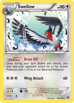 Swellow #103 Swellow - XY - #103 - Pokemon TCG card
