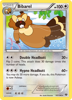 Bibarel #107 Bibarel - XY - #107 - Pokemon TCG card