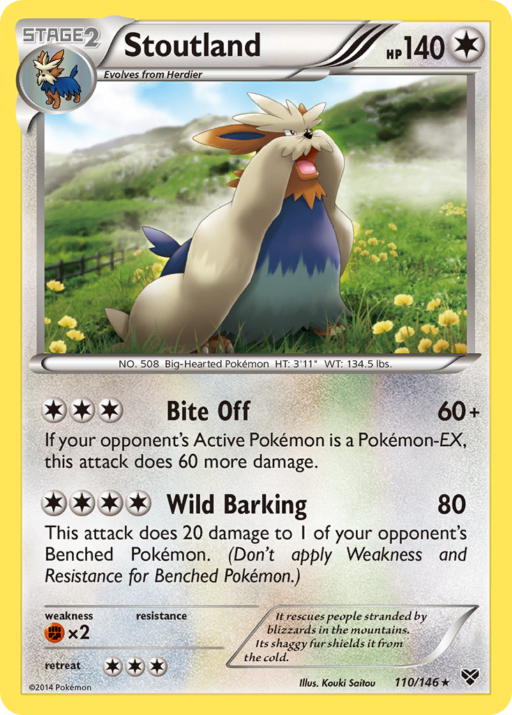 Stoutland - XY - #110 - Pokemon TCG card