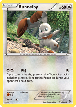 Bunnelby #111 Bunnelby - XY - #111 - Pokemon TCG card