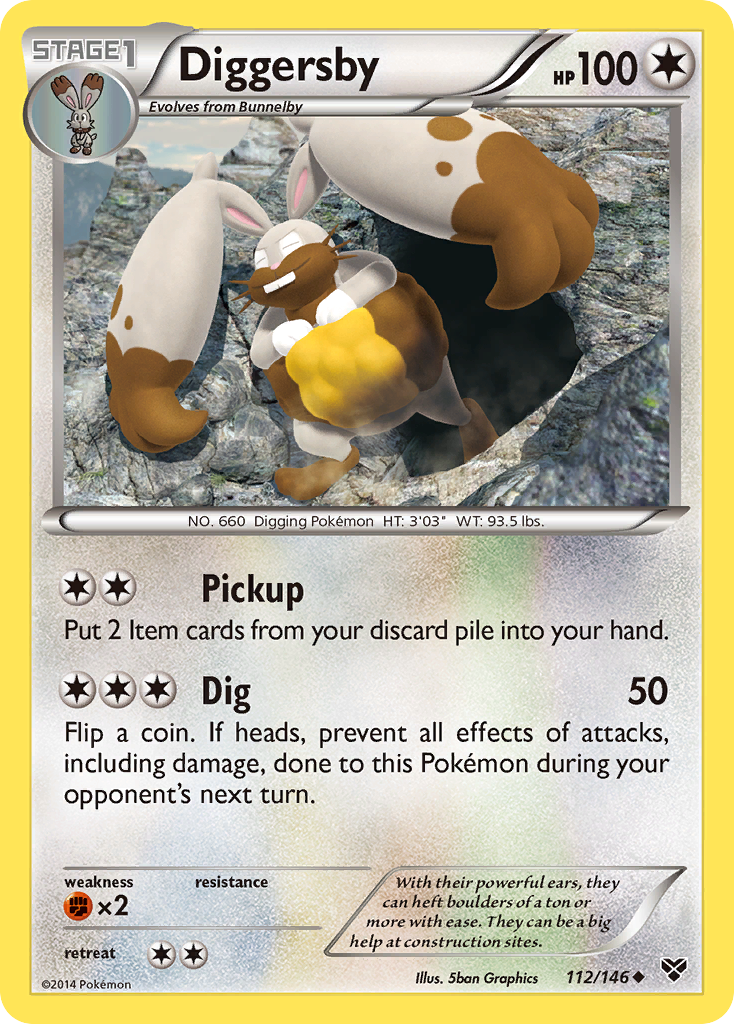 Diggersby - XY - #112 - Pokemon TCG card