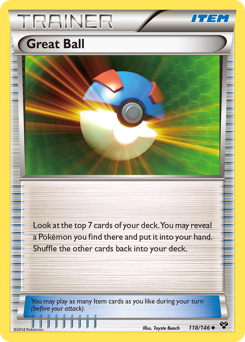 Great Ball - XY - #118 - Pokemon TCG card