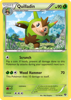 Quilladin - XY - #13 - Pokemon TCG card
