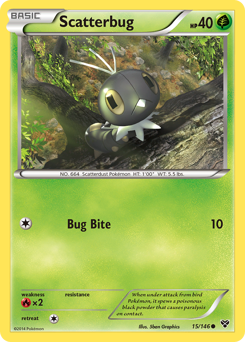 Scatterbug - XY - #15 - Pokemon TCG card
