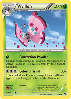 Vivillon - XY - #17 - Pokemon TCG card