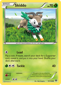Skiddo #18 Skiddo - XY - #18 - Pokemon TCG card