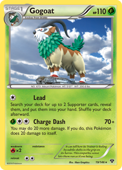 Gogoat - XY - #19 - Pokemon TCG card