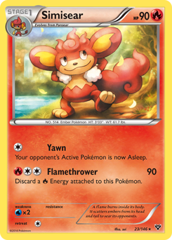 Simisear #23 Simisear - XY - #23 - Pokemon TCG card