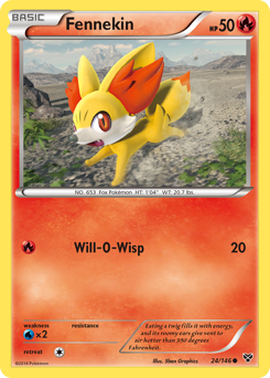 Fennekin - XY - #24 - Pokemon TCG card