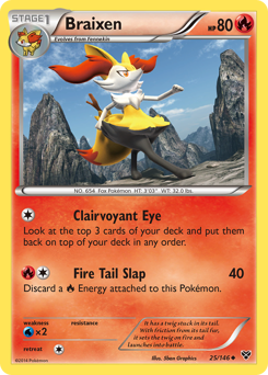 Braixen #25 Braixen - XY - #25 - Pokemon TCG card