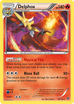 Delphox - XY - #26 - Pokemon TCG card